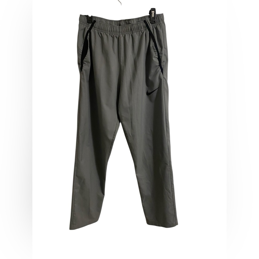 Nike Track Pants Men Gray Size M Dri Fit Standard Fit